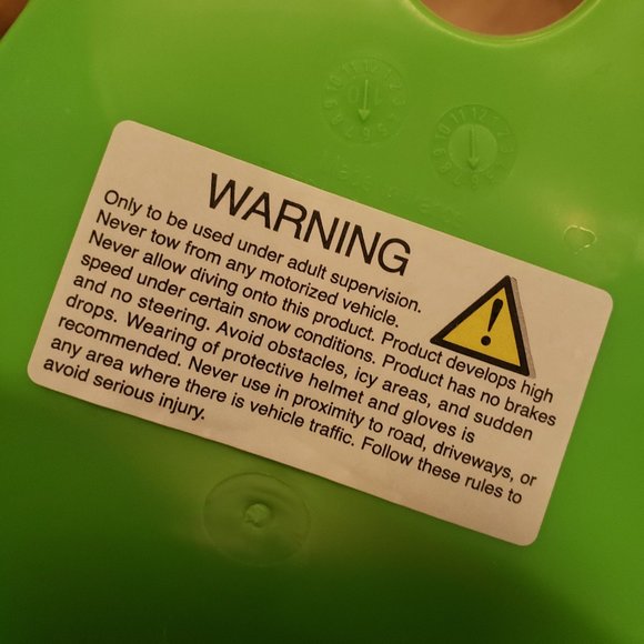 SPOON SLED SLOPE SLIDER by L.L. BEAN - KIDS WINTER SNOW SLED - LARGE 27.5" x 17 - Picture 6 of 6